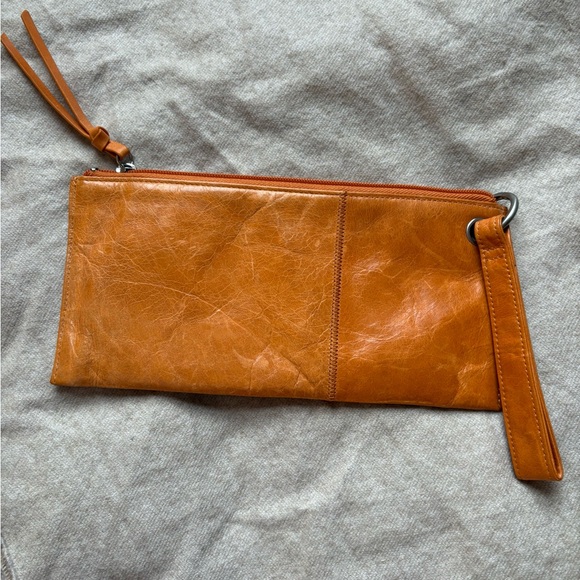 Orange Leather Wristlet - Picture 3 of 3